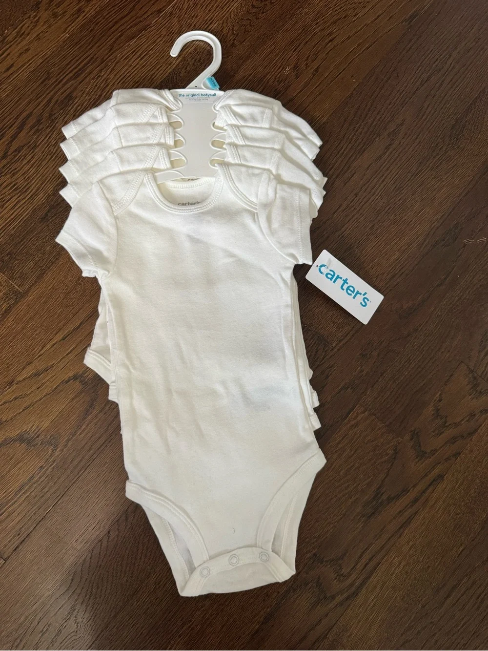 Carter's White Short-Sleeve Baby One-Piece Bodysuit Pack